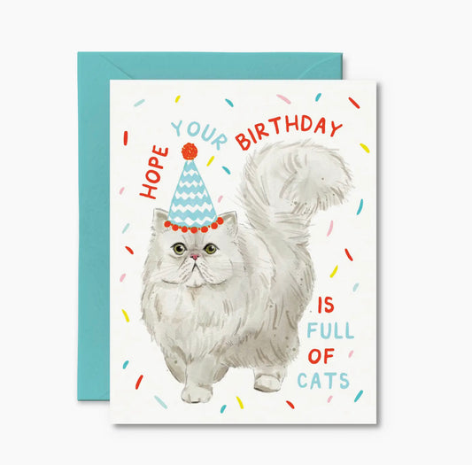 Birthday Full of Cats Card